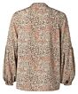 Printed puff sleeve blouse 1101215-112-412101