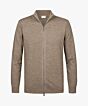 CARDIGAN FULL ZIP BROWN PPVJ30025B-H