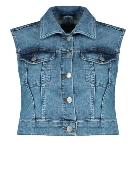 Denim Gilet 825 / medium blue de 22207-825