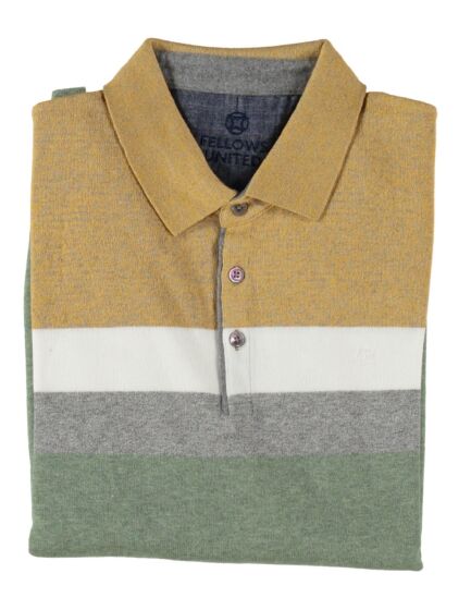 sweater block stipe Mid green 31.1106-175