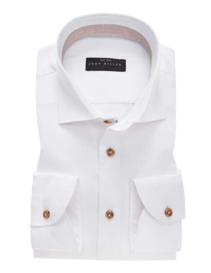 Overhemd slim fit John Miller Spierwit 5137717