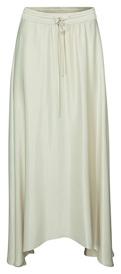 Long satin asymmetrical skirt 1401172-213-10103