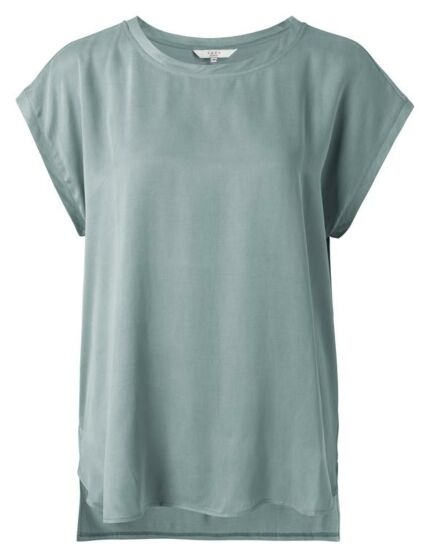 Cupro blend fabric mix top BLUE 1901116-113-65804