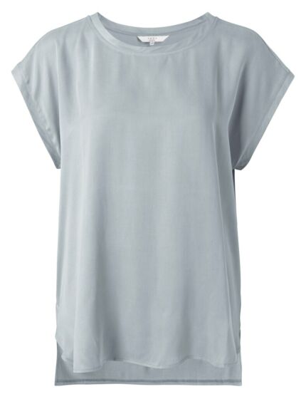 Fabric mix top QUARRY MID BLUE 1901116-212-54305