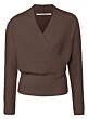 V-neck sweater with overlap 1000366-124-81307