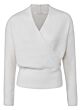 V-neck sweater with overlap 1000366-124-99691