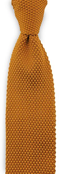 Sir Redman gebreide stropdas cognac SRTIE22057