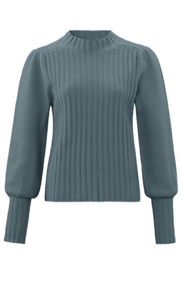 Ribbed sweater BLUE 1-000273-310-84214