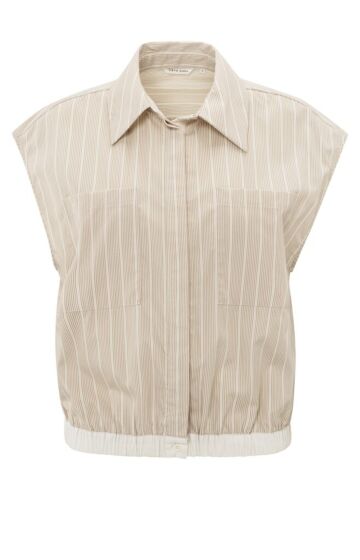 Sleeveless blouse HUMUS BEIGE 1-201141-503-513041