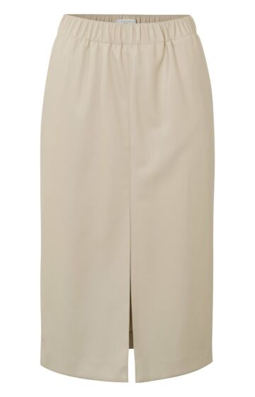 Midi skirt in faux leather 1-409023-302-30905
