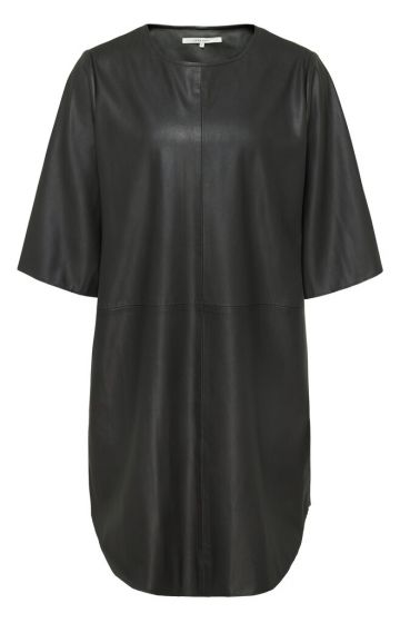 Faux leather dress BLACK 1-601014-209-91100