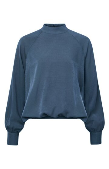 Flowy top with balloon sleeves 1-701020-209-93929