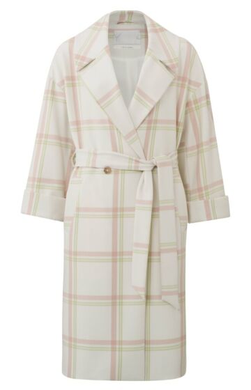 Coat with check print 2-011006-302-243001