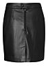 PU mini skirt BLACK 1409122-024-00001