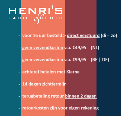 Bestellen bij Henri's
